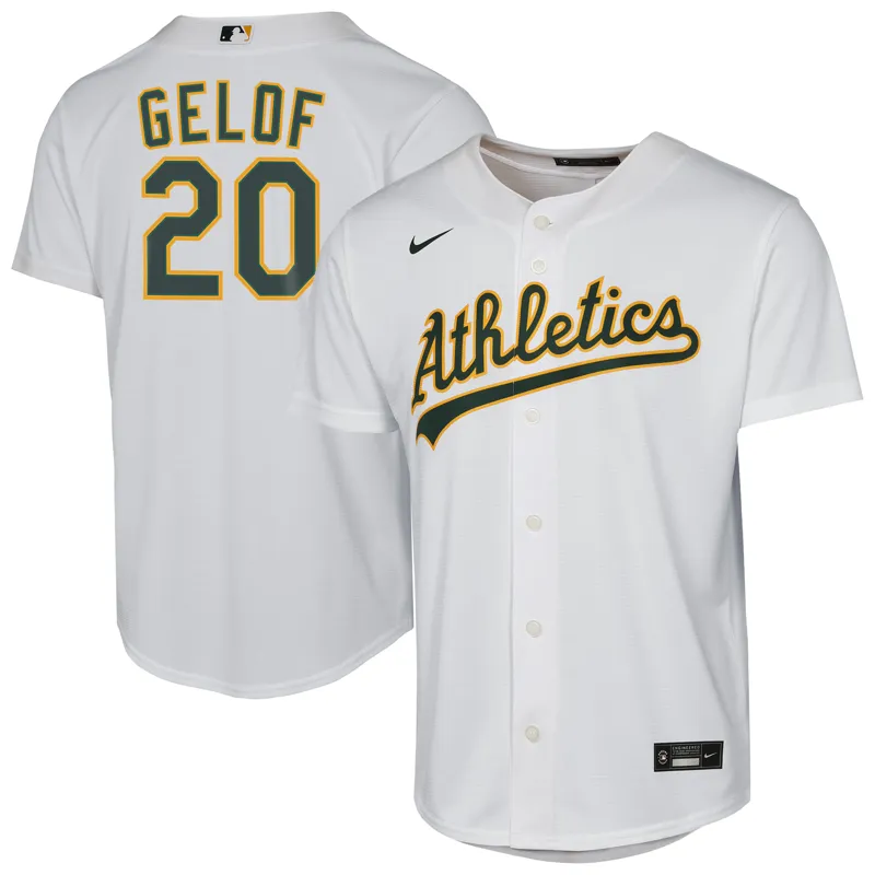 Oakland Athletics Jersey Zack Gelof White Home Limited Player Jersey - Image 3