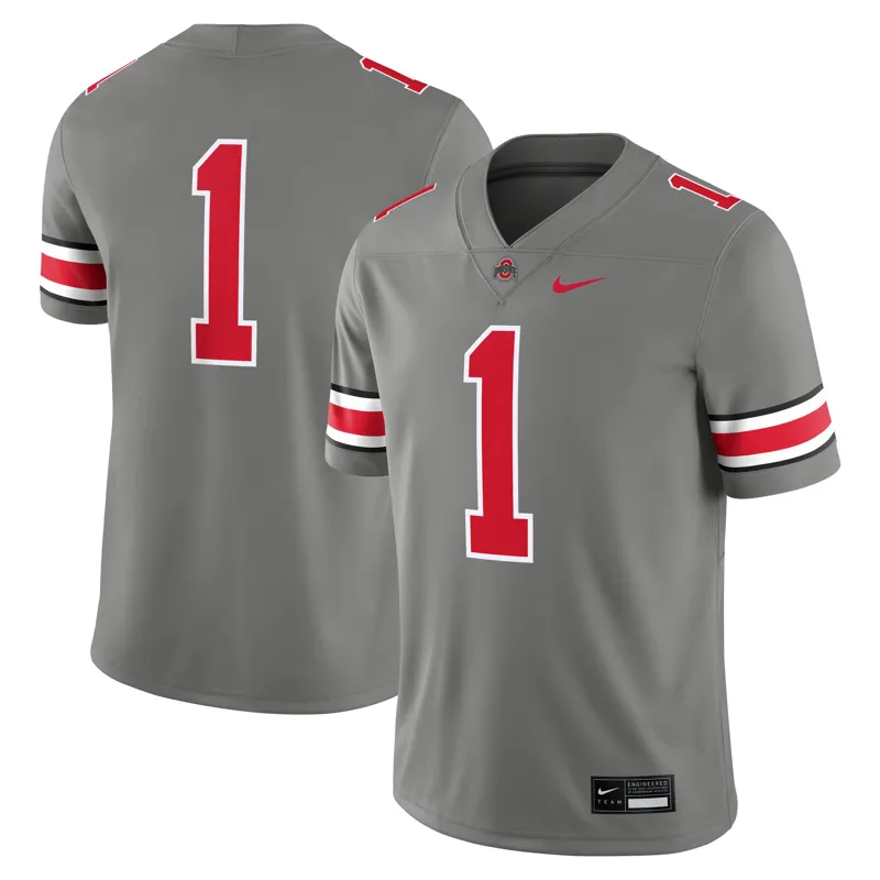 Ohio State Buckeyes Jersey #1 Scarlet Road Jersey - Image 2