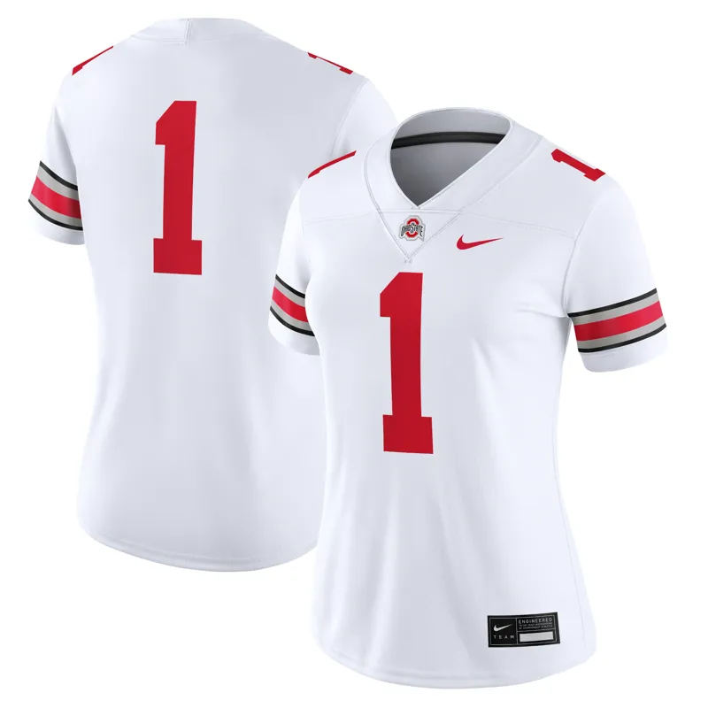 Ohio State Buckeyes Jersey #1 Scarlet Road Jersey - Image 3