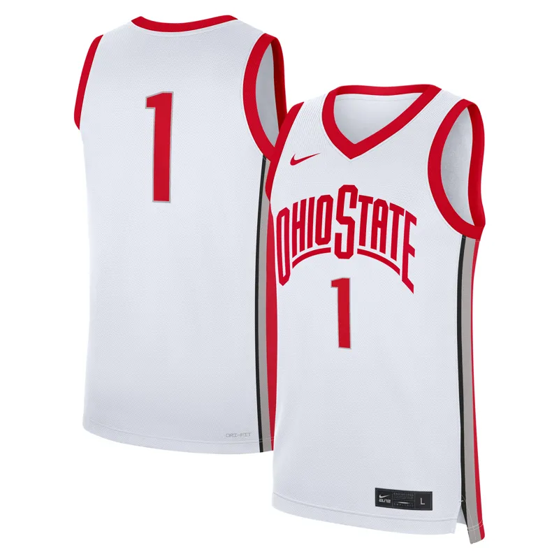Ohio State Buckeyes Jersey #1 Scarlet Road Jersey - Image 4