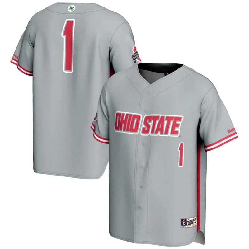 Ohio State Buckeyes Jersey Gameday Greats #1 Gray Lightweight Jersey