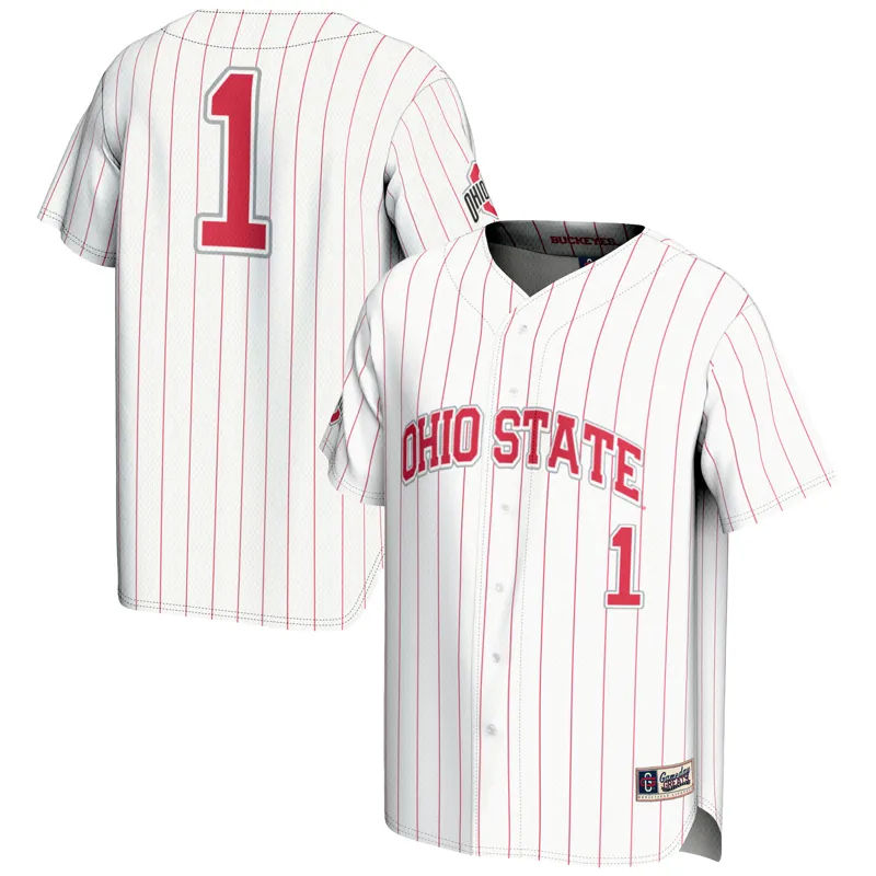Ohio State Buckeyes Jersey Gameday Greats #1 White Lightweight Jersey - Image 2