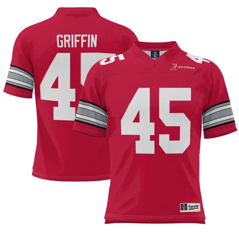 Ohio State Buckeyes Jersey Gameday Greats #1 White Lightweight Jersey - Image 5