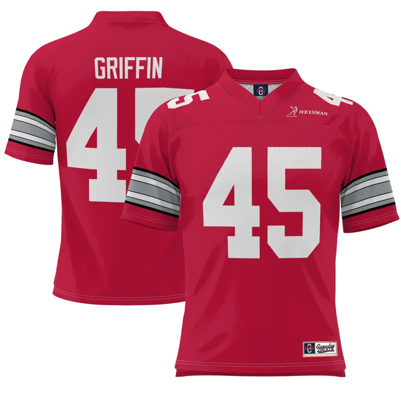 Ohio State Buckeyes Jersey Gameday Greats #1 White Lightweight Jersey - Image 4
