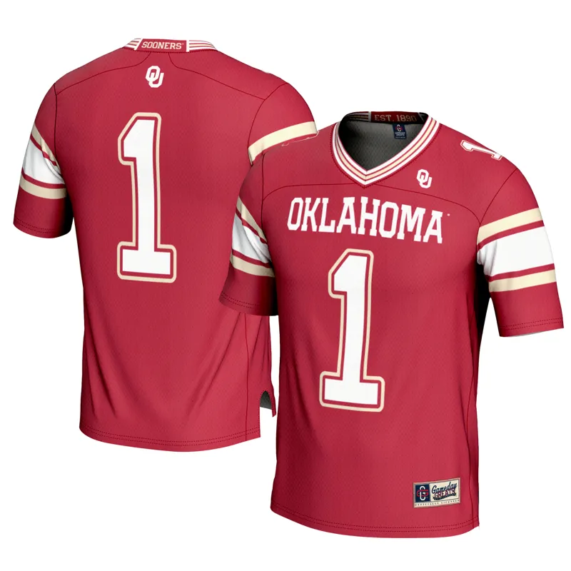 Oklahoma Sooners Jersey Gameday Greats #1 Black Lightweight Jersey - Image 2