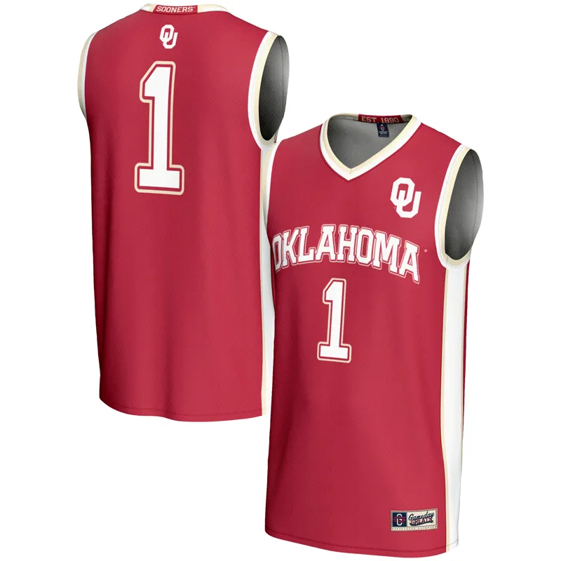 Oklahoma Sooners Jersey Gameday Greats #1 Crimson Lightweight Jersey - Image 3