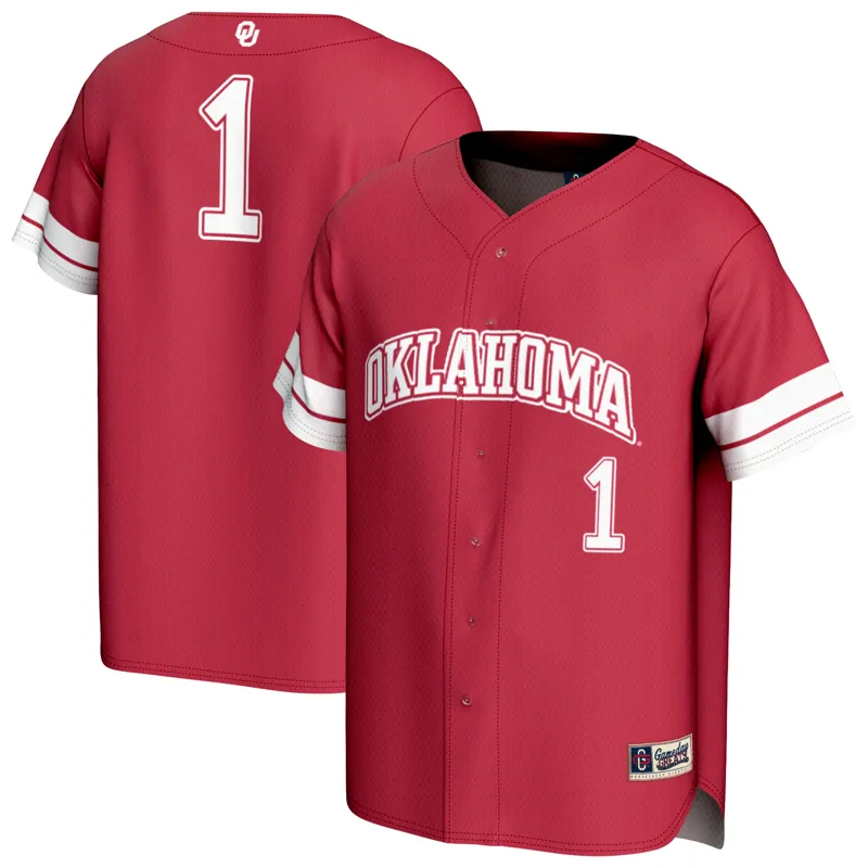 Oklahoma Sooners Jersey Gameday Greats #1 Crimson Lightweight Collegiate Jersey - Image 4