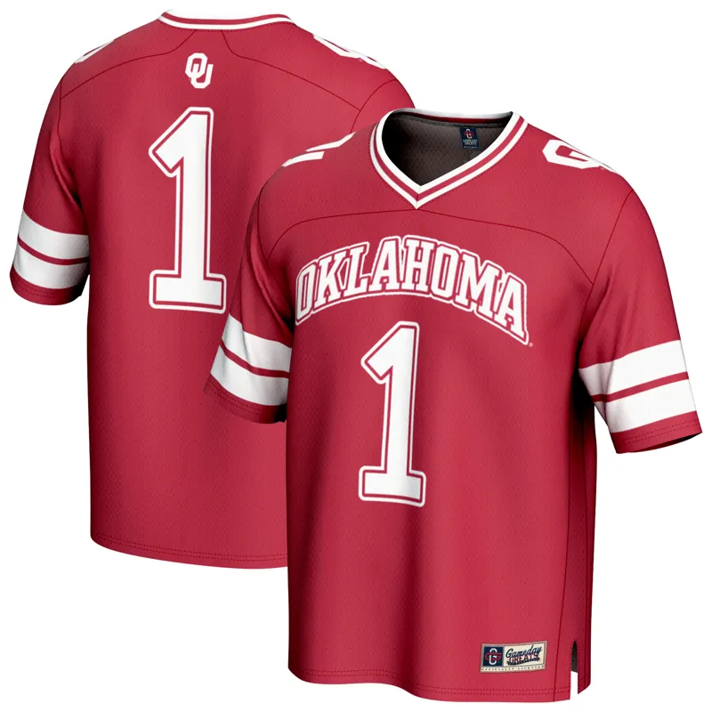 Oklahoma Sooners Jersey Gameday Greats #1 Crimson Lightweight Collegiate Jersey - Image 2