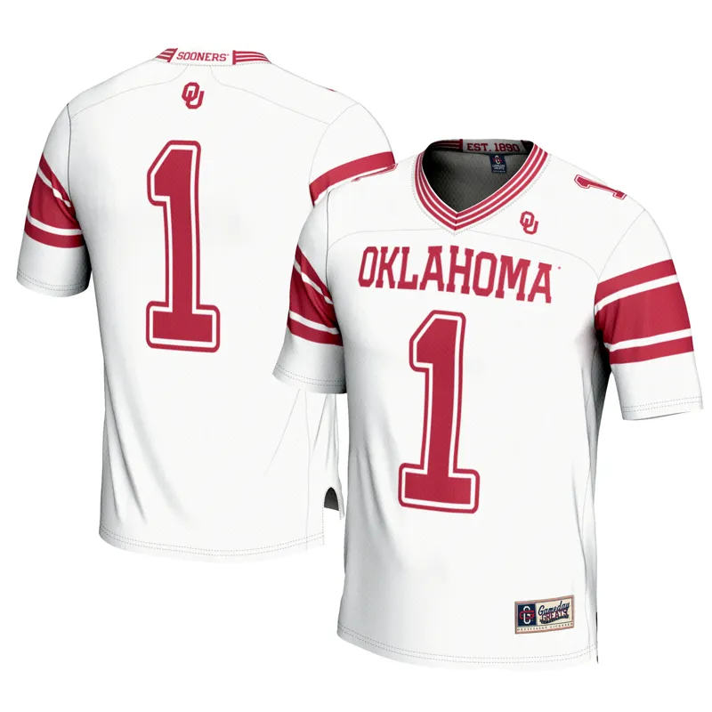 Oklahoma Sooners Jersey Gameday Greats #1 Crimson Lightweight Jersey - Image 5