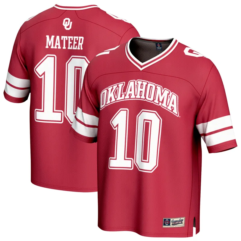 Oklahoma Sooners Jersey Gameday Greats John Mateer Crimson Lightweight Player Jersey
