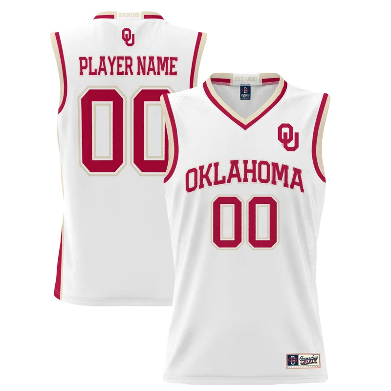 Oklahoma Sooners Jersey Gameday Greats White Pick A Player Jersey - Image 4