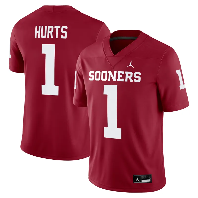 Oklahoma Sooners Jersey Jordan Brand Crimson Pick A Player Jersey - Image 2