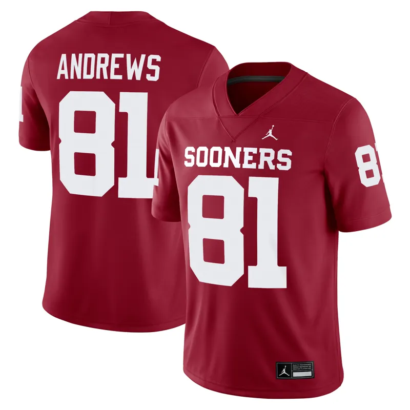 Oklahoma Sooners Jersey Jordan Brand Crimson Pick A Player Jersey - Image 4