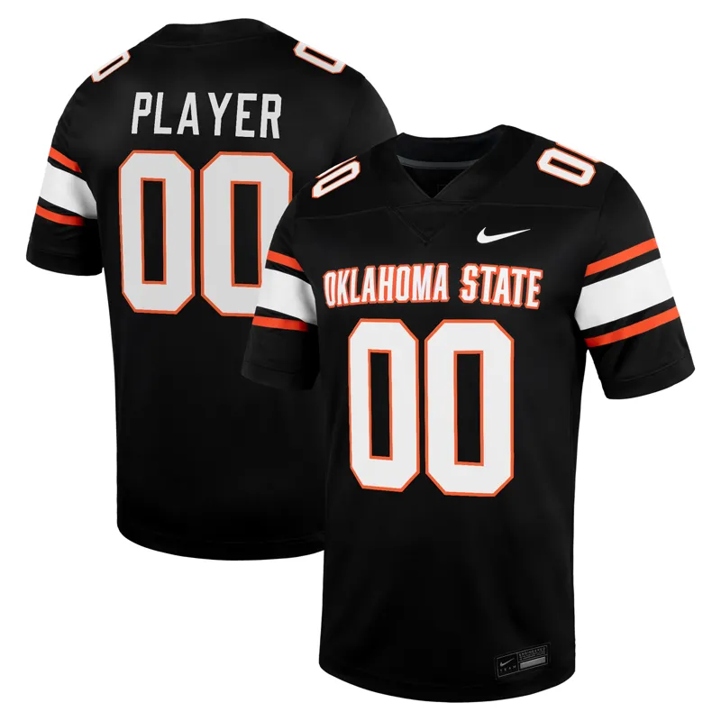 Oklahoma State Cowboys Jersey Black Pick A Player Game Jersey