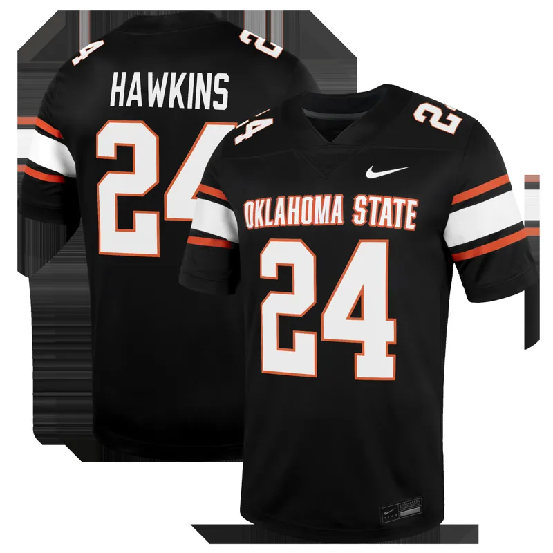 Oklahoma State Cowboys Jersey Black Pick A Player Game Jersey - Image 2