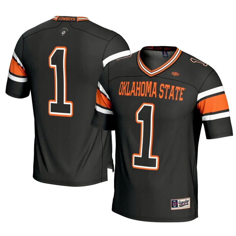 Oklahoma State Cowboys Jersey Gameday Greats #1 Black Jersey