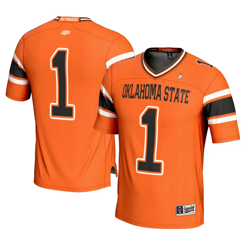 Oklahoma State Cowboys Jersey Gameday Greats #1 Orange Jersey - Image 3