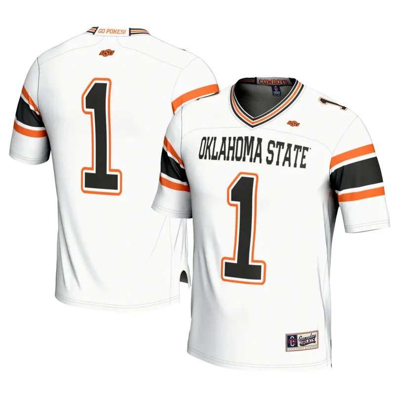 Oklahoma State Cowboys Jersey Gameday Greats #1 White Jersey
