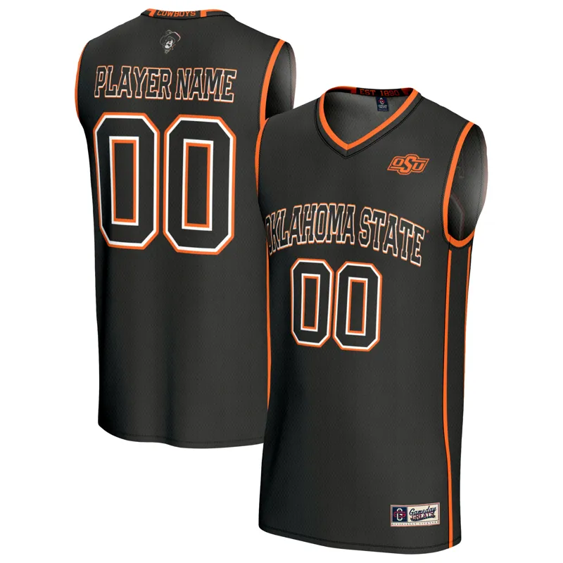 Oklahoma State Cowboys Jersey Gameday Greats Black Lightweight Collegiate Pick A Player Jersey - Image 3
