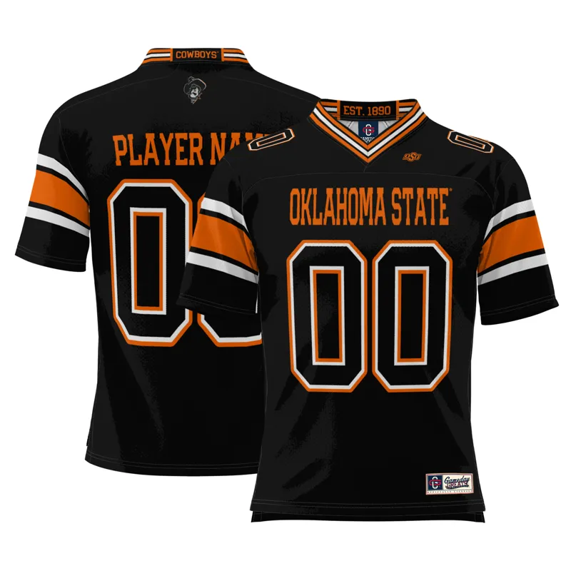 Oklahoma State Cowboys Jersey Gameday Greats Black Lightweight Pick A Player Jersey - Image 5
