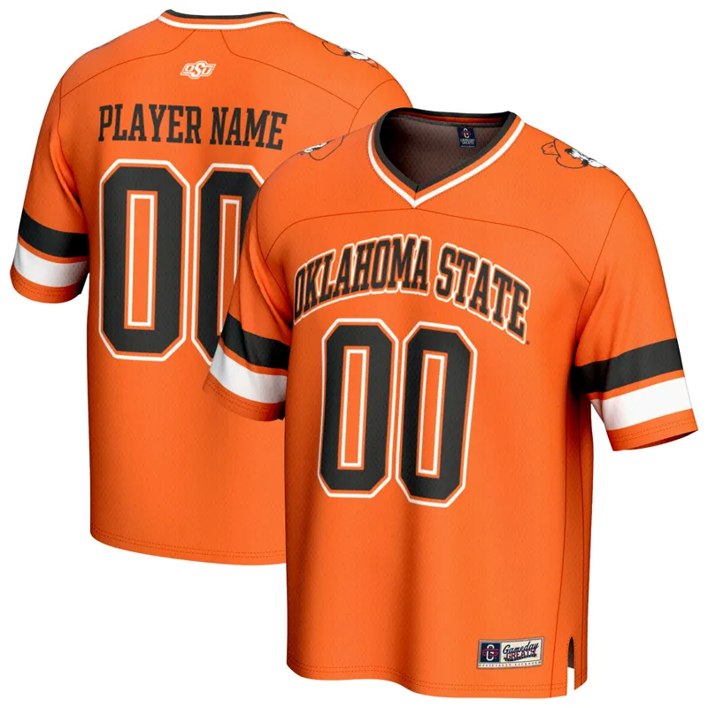 Oklahoma State Cowboys Jersey Gameday Greats Orange Lightweight Pick A Player Jersey - Image 4