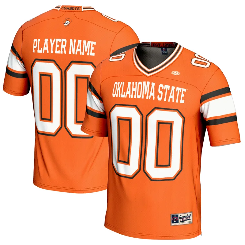 Oklahoma State Cowboys Jersey Gameday Greats Orange Lightweight Pick A Player Jersey - Image 3