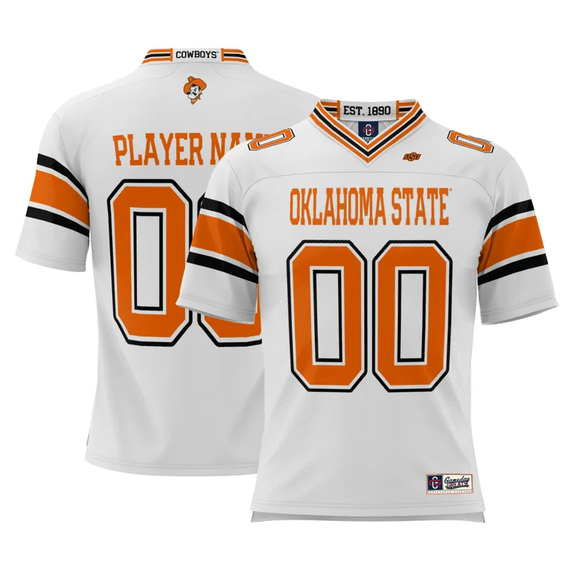 Oklahoma State Cowboys Jersey Gameday Greats White Lightweight Collegiate Pick A Player Jersey - Image 5