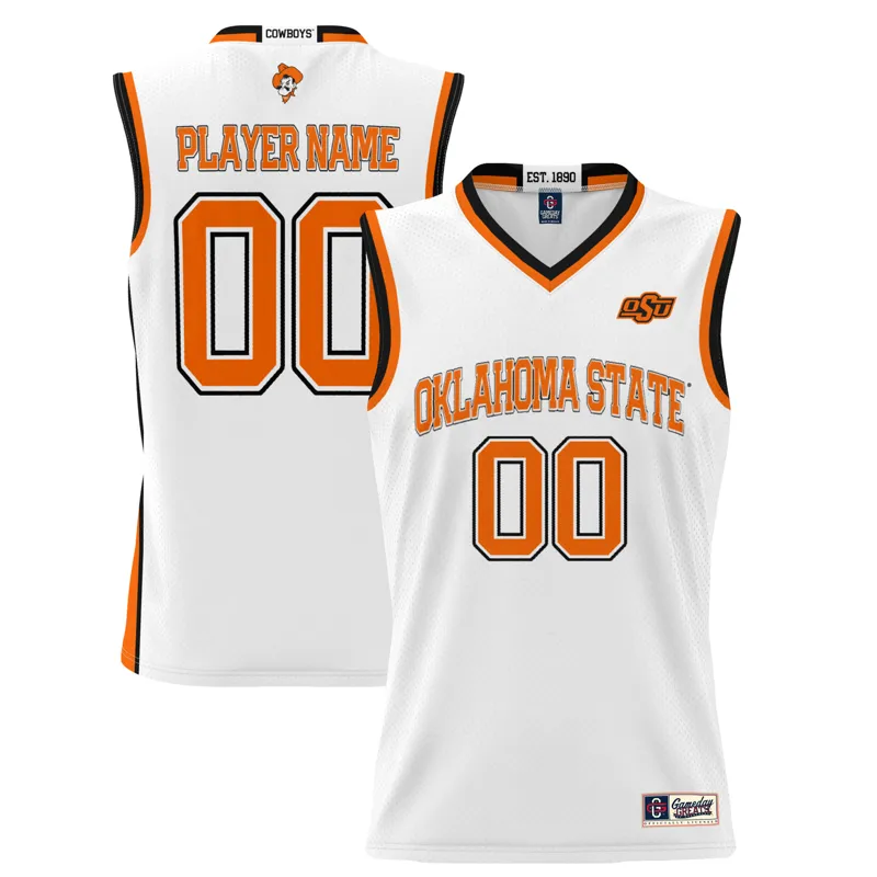 Oklahoma State Cowboys Jersey Gameday Greats White Pick A Player Jersey - Image 3