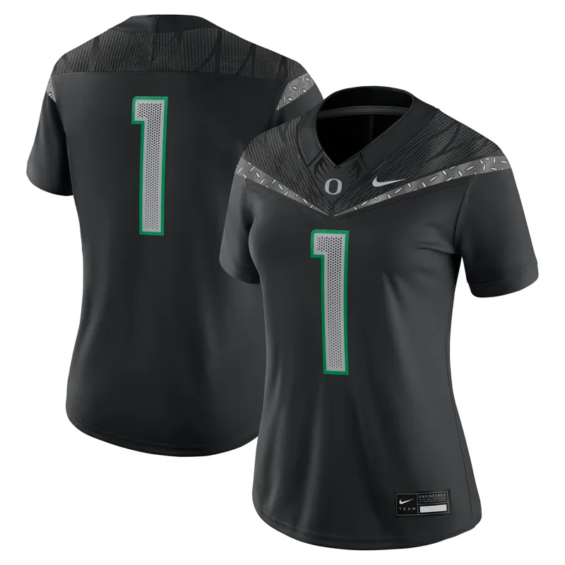 Oregon Ducks Jersey #1 Black Game Jersey