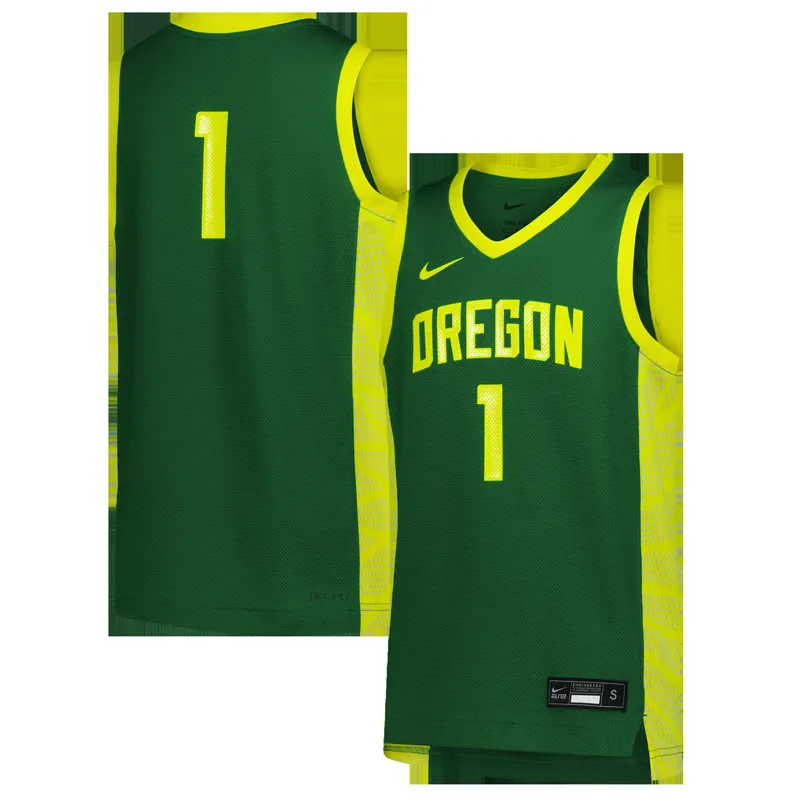 Oregon Ducks Jersey #1 Green Jersey