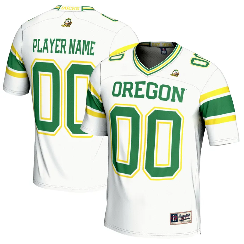 Oregon Ducks Jersey Gameday Greats White Lightweight Pick A Player Jersey - Image 4
