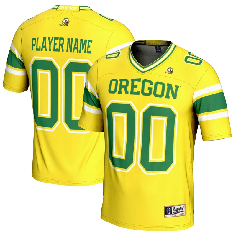 Oregon Ducks Jersey Gameday Greats Yellow Pick A Player Jersey - Image 3