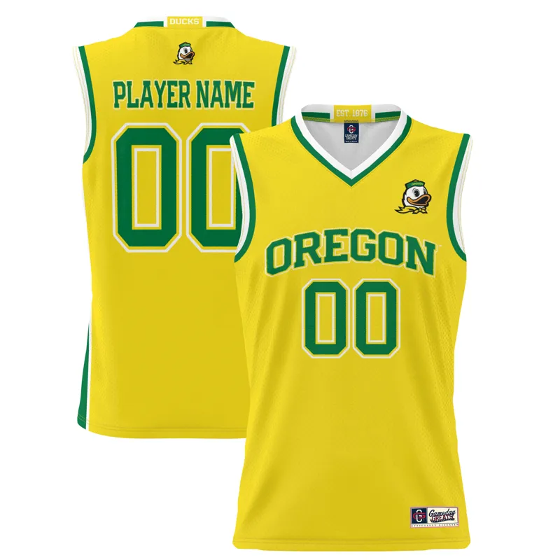 Oregon Ducks Jersey Gameday Greats Yellow Pick A Player Lightweight Jersey