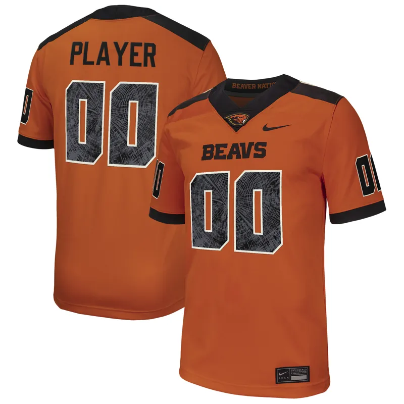 Oregon State Beavers Jersey Orange Pick A Player Game Jersey