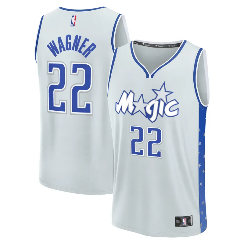 Orlando Magic Jersey Franz Wagner Silver 2025-26 City Edition Fast Break Jersey