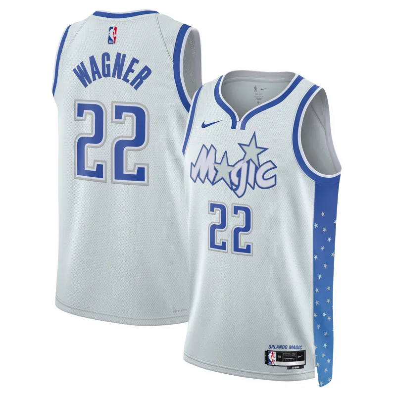 Orlando Magic Jersey Franz Wagner Silver 2025-26 City Edition Fast Break Jersey - Image 3