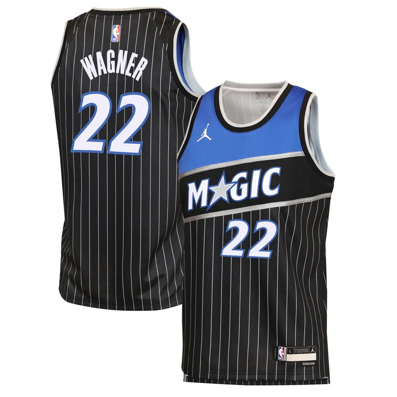 Orlando Magic Jersey Jordan Brand Franz Wagner Black Swingman Statement Edition Jersey