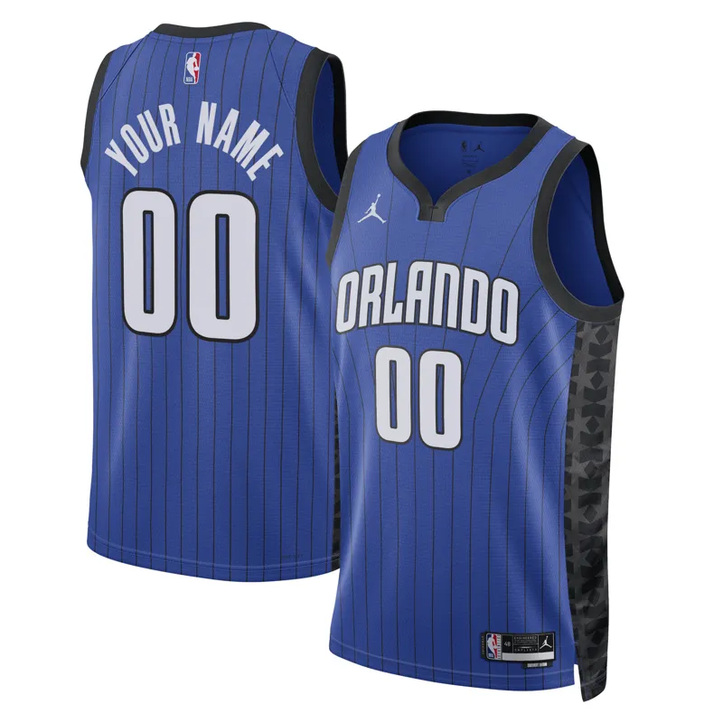 Orlando Magic Jersey Jordan Brand Franz Wagner Black Swingman Statement Edition Jersey - Image 4