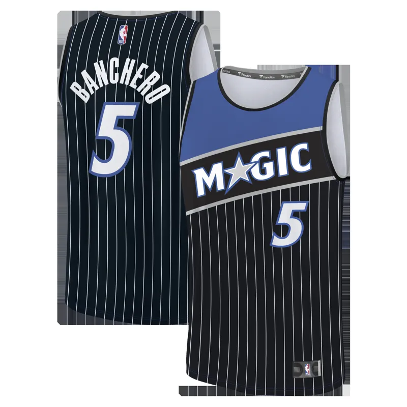 Orlando Magic Jersey Paolo Banchero Black Fast Break Statement Edition Jersey