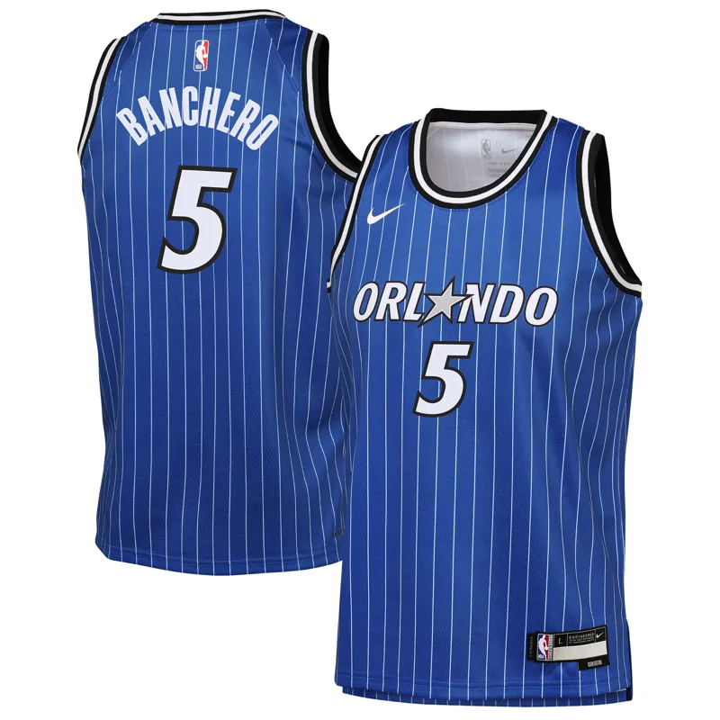 Orlando Magic Jersey Paolo Banchero Blue Icon Edition Swingman Jersey
