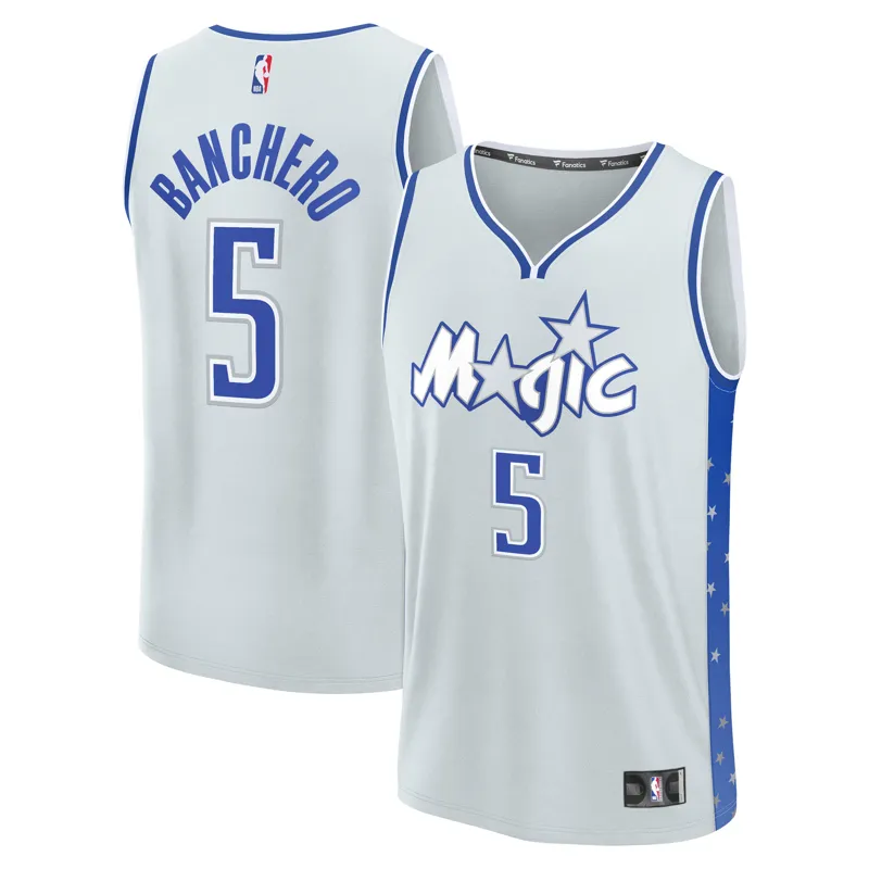 Orlando Magic Jersey Paolo Banchero Blue Icon Edition Swingman Jersey - Image 4