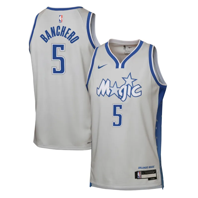 Orlando Magic Jersey Paolo Banchero Silver 2025-26 City Edition Swingman Jersey