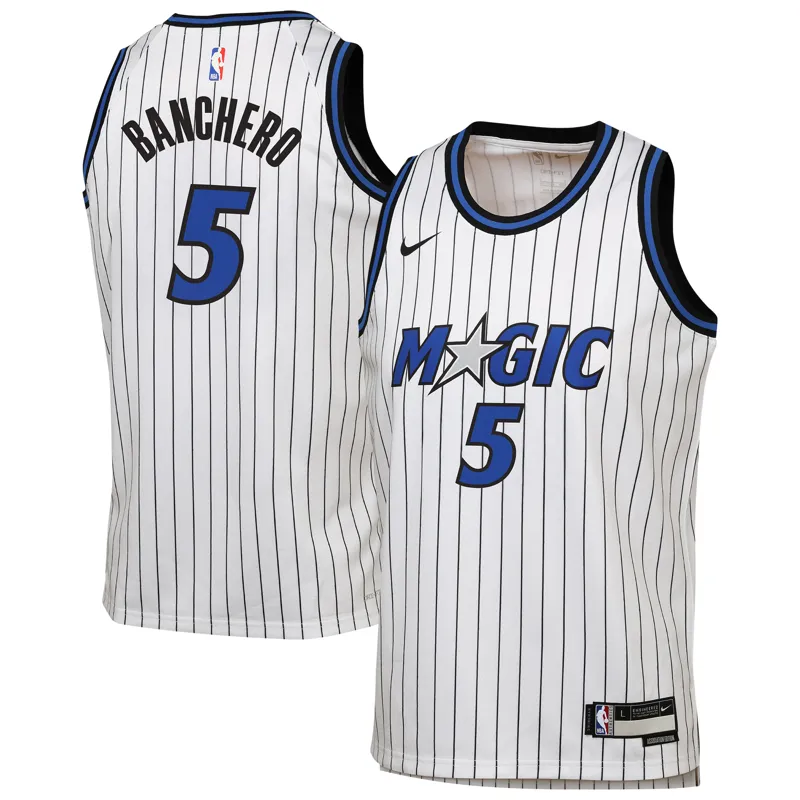 Orlando Magic Jersey Paolo Banchero White Swingman Player Association Edition Jersey