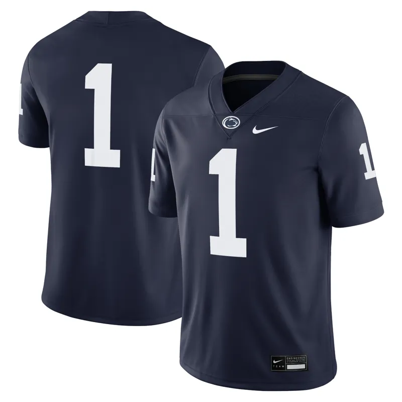 Penn State Nittany Lions Jersey #1 Navy Game Jersey