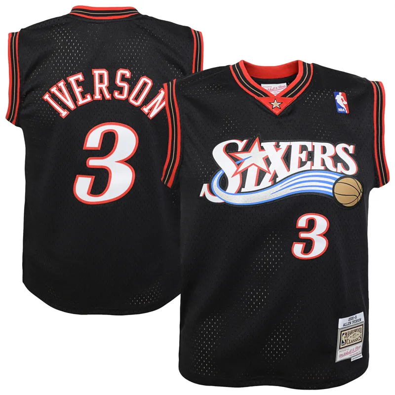 Philadelphia 76ers Jersey Aaron Mckie Black Hardwood Classics Swingman Jersey - Image 5