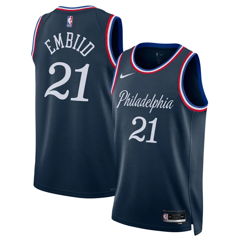 Philadelphia 76ers Jersey Jared Mccain Royal Swingman Icon Edition Jersey - Image 4