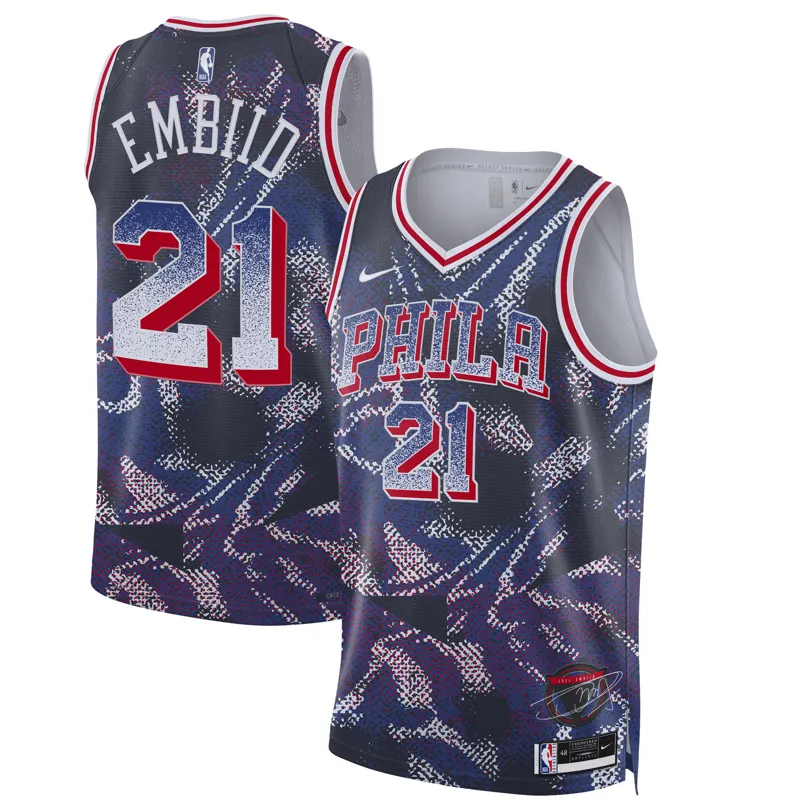 Philadelphia 76ers Jersey Jared Mccain Royal Swingman Icon Edition Jersey - Image 3