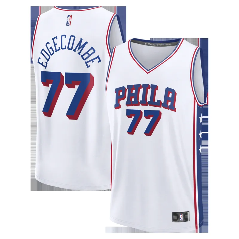 Philadelphia 76ers Jersey Vj Edgecombe Royal Swingman Icon Edition Jersey - Image 3