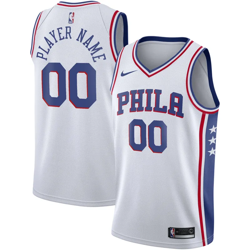 Philadelphia 76ers Jersey Vj Edgecombe Royal Swingman Icon Edition Jersey - Image 4