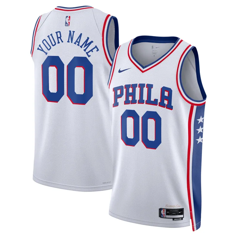 Philadelphia 76ers Jersey Vj Edgecombe Royal Swingman Icon Edition Jersey - Image 5